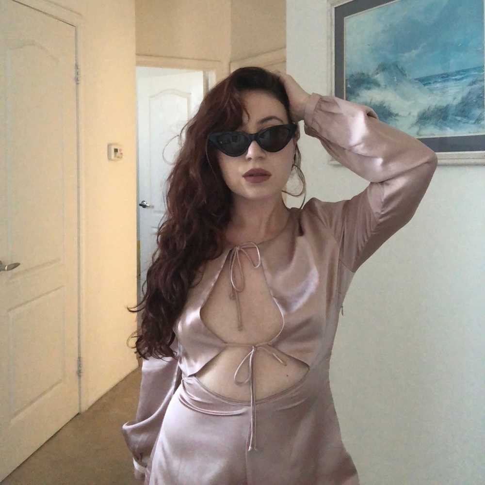 Satin romper